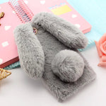 Cute Rabbit Fur Plush Bunny iPhone Case