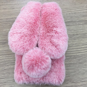 Cute Rabbit Fur Plush Bunny iPhone Case
