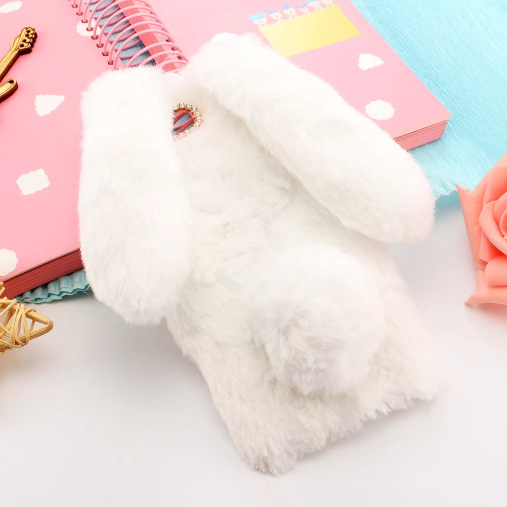 Cute Rabbit Fur Plush Bunny iPhone Case