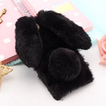 Cute Rabbit Fur Plush Bunny iPhone Case