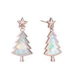 Christmas Tree Opal   Earrings