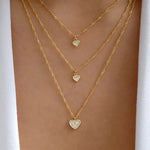 Love Heart Pendant Multi-layer Necklace