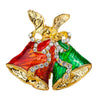 Classic Christmas Bell Brooch