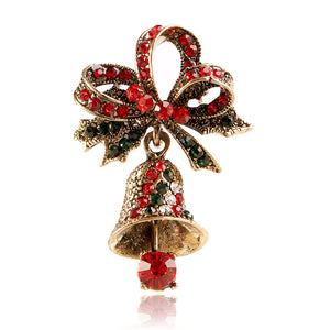 Holiday Bell Brooch