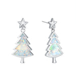 Christmas Tree Opal   Earrings