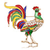 Rainbow Cock Brooch