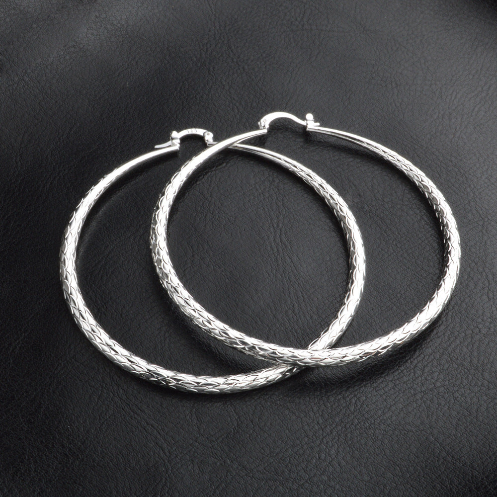 Big Circle Ocean Earrings