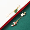 Christmas Tree Star Tassel Earrings