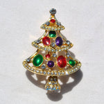 Christmas Crystal Brooches