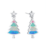 Christmas Tree Opal   Earrings