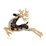 Black Deer Brooch