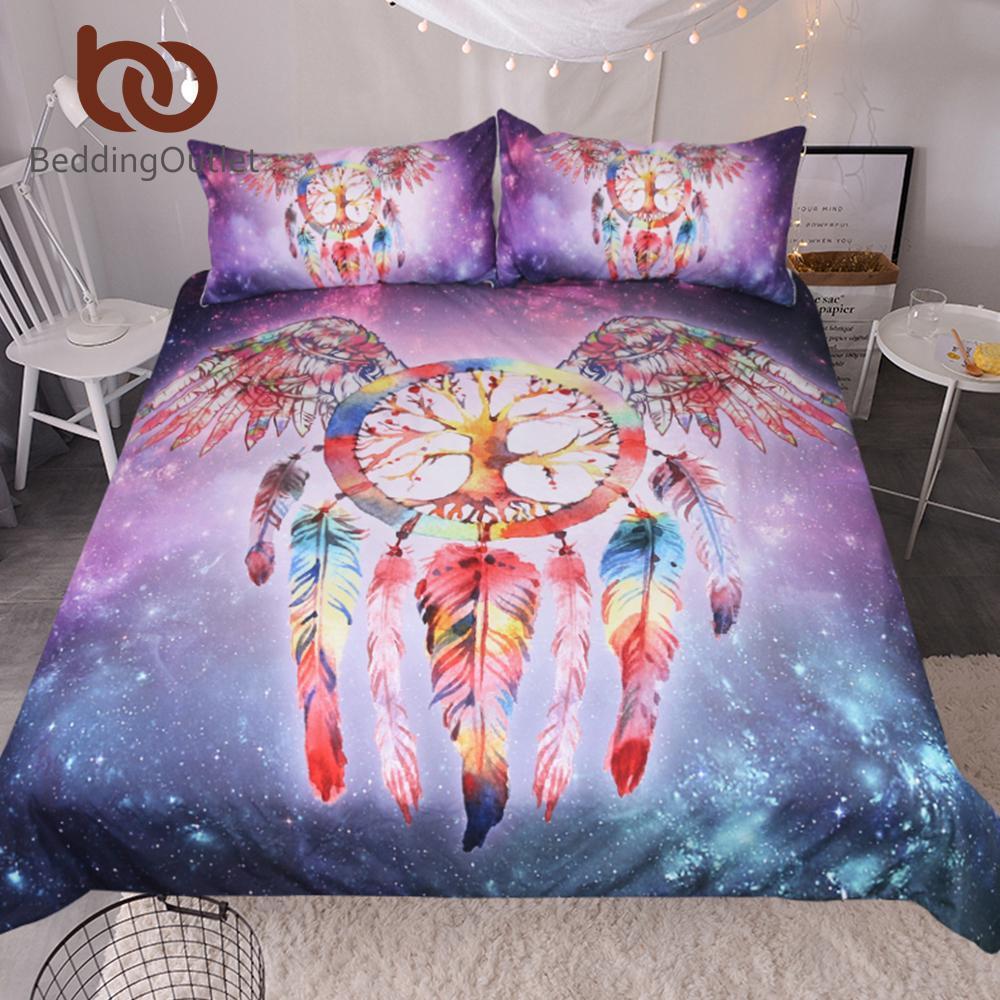 Boho Life Tree Dreamcatcher Bedding Sets 3pcs