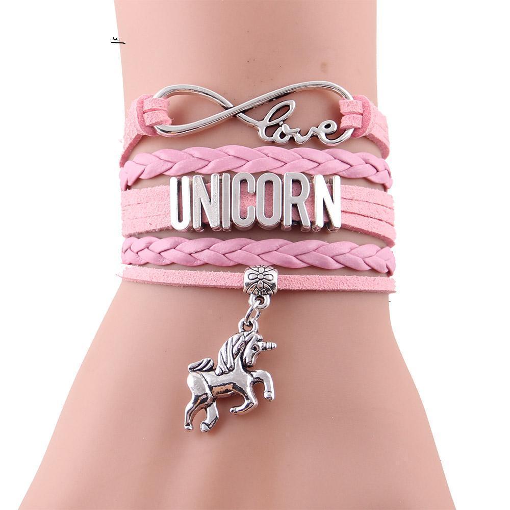 Leather Unicorn Bracelet