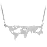 World Map Pendant Necklace