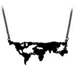 World Map Pendant Necklace