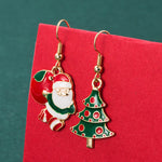 Cute Santa Christmas Earrings