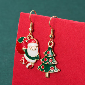 Cute Santa Christmas Earrings