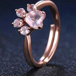 Paw Prime Rose Quartz Ring