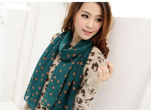 Leopard Print Chiffon Scarf