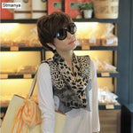 Leopard Print Chiffon Scarf