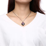 Glass Heart Cremation Ashes Pendant Necklaces