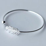 925 Silver Feather Bracelet