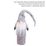 Santa Claus Wine Bottle Cover Christmas Bottle Decorations