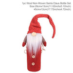 Santa Claus Wine Bottle Cover Christmas Bottle Decorations