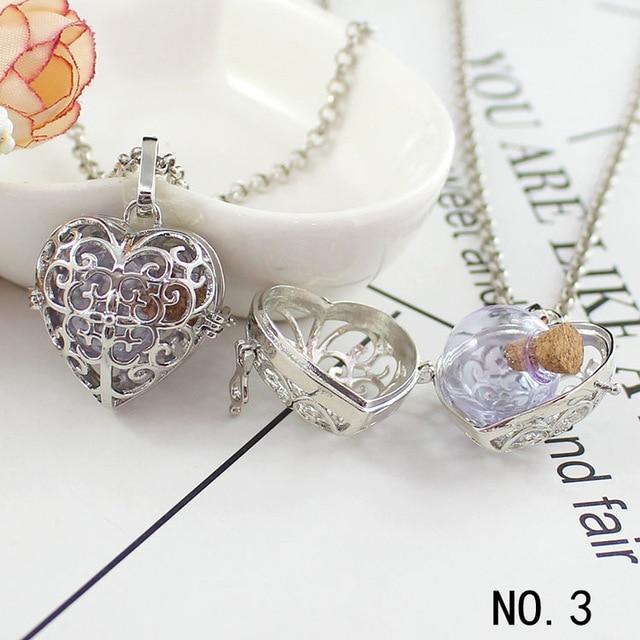 Heart Filigree Hollow Cage Locket Pendant For Ashes or Hair