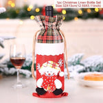 Santa Claus Wine Bottle Cover Christmas Bottle Decorations