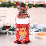 Santa Claus Wine Bottle Cover Christmas Bottle Decorations