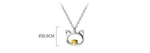 925 Sterling Silver Cute Pig Necklace