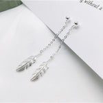 925 Silver Feather Earrings