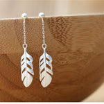 925 Silver Feather Earrings