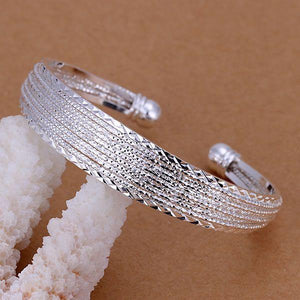 925 Sterling Silver Bangle Bracelet,