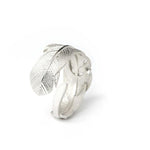 925 Sterling Silver Feather Ring