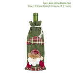 Santa Claus Wine Bottle Cover Christmas Bottle Decorations