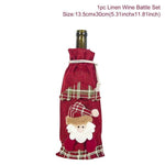 Santa Claus Wine Bottle Cover Christmas Bottle Decorations