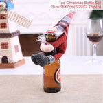 Santa Claus Wine Bottle Cover Christmas Bottle Decorations