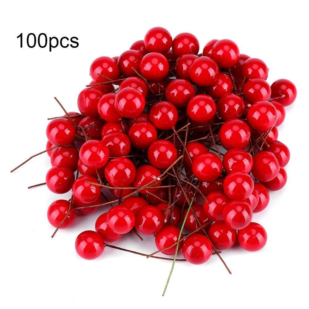 Artificial Red Holly Berry Christmas Decoration