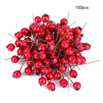 Artificial Red Holly Berry Christmas Decoration