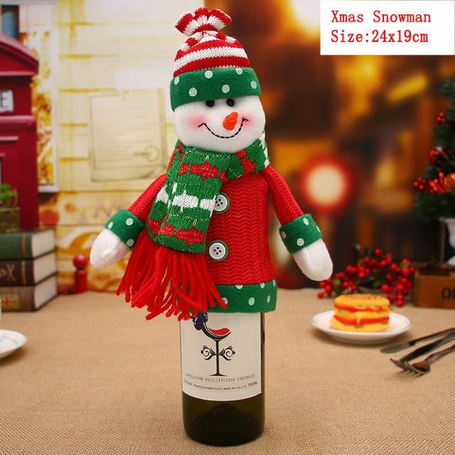 Wine Bottle Cover For Christmas