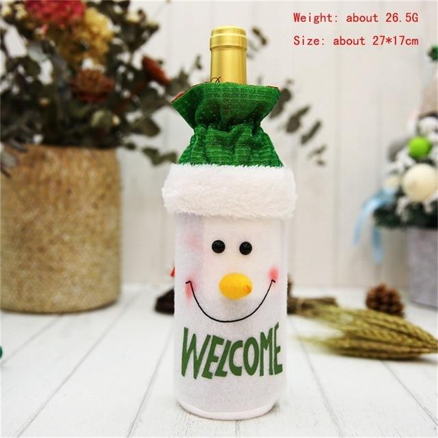 Wine Bottle Cover For Christmas