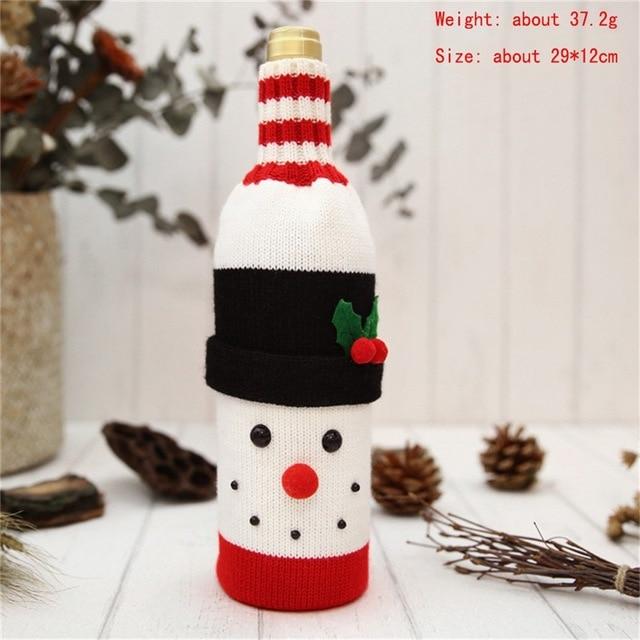 Wine Bottle Cover For Christmas