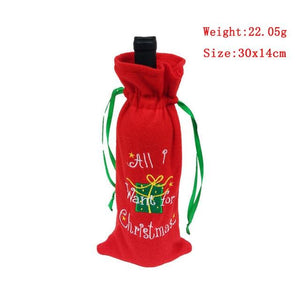 Wine Bottle Cover For Christmas