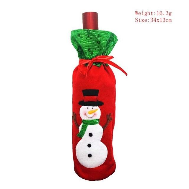 Wine Bottle Cover For Christmas