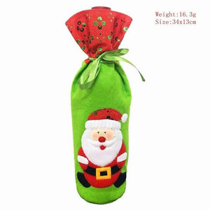 Wine Bottle Cover For Christmas