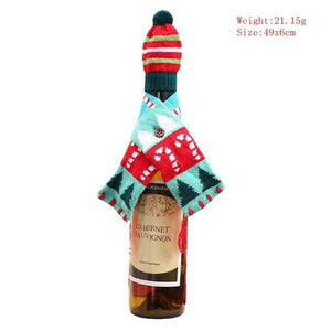 Wine Bottle Cover For Christmas