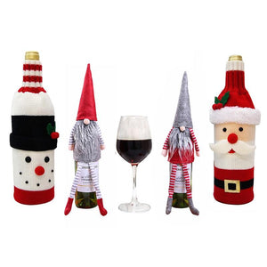 Wine Bottle Cover For Christmas