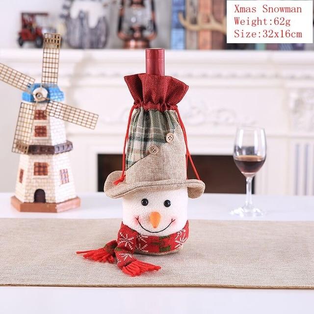 Wine Bottle Cover For Christmas